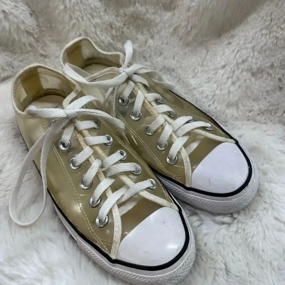 Converse Y2K Clear White Transparent See Trough Low Top Sneakers Size 5 148633C